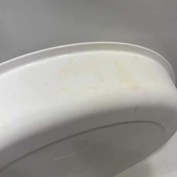 Tupperware 6 Divided Veggie/Fruit Tray #1666/5 Dip Serving Dip Bowl White - Picture 6 of 7